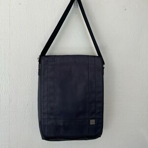 Knomo London Kobe iPad Messenger Crossbody Bag Blue EUC